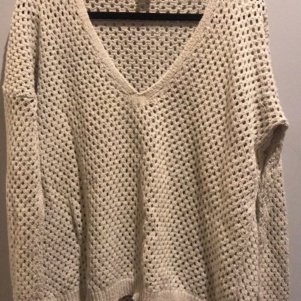 Like new! Theory Crochet Sweater - Picture 4 of 5